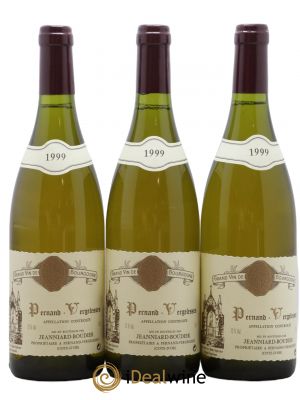 Pernand-Vergelesses Domaine Jeanniard Boudier 1999 - Lot de 3 Bouteilles