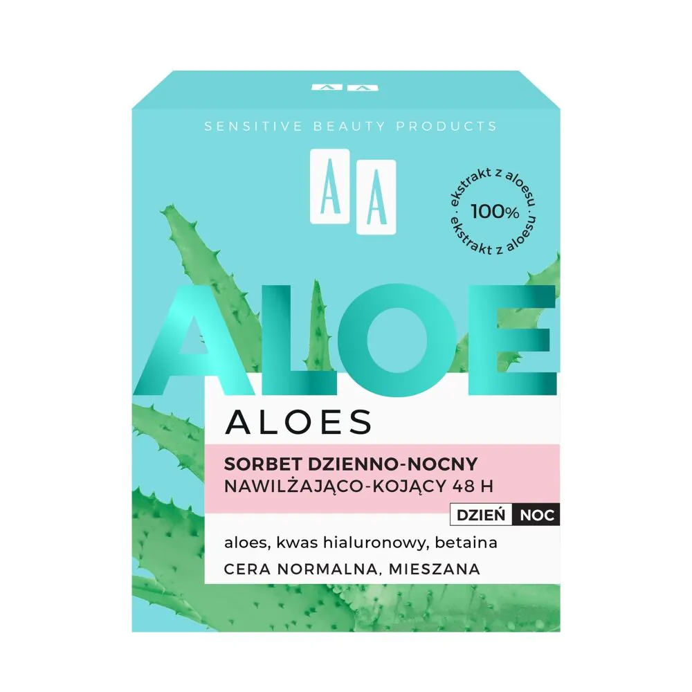 AA Aloe sorbet fugtgivende og beroligende dag og nat