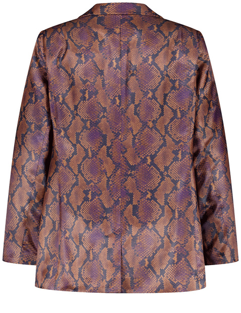Feiner Blazer mit Schlangen-Print