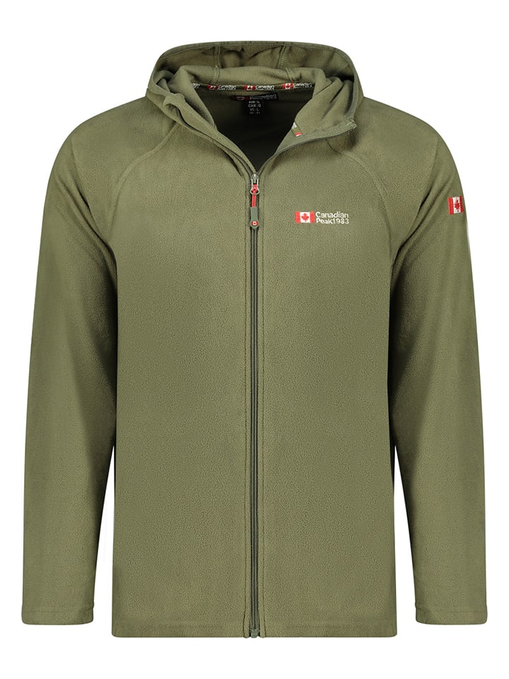 Canadian Peak Fleecejacke in Grün günstig kaufen