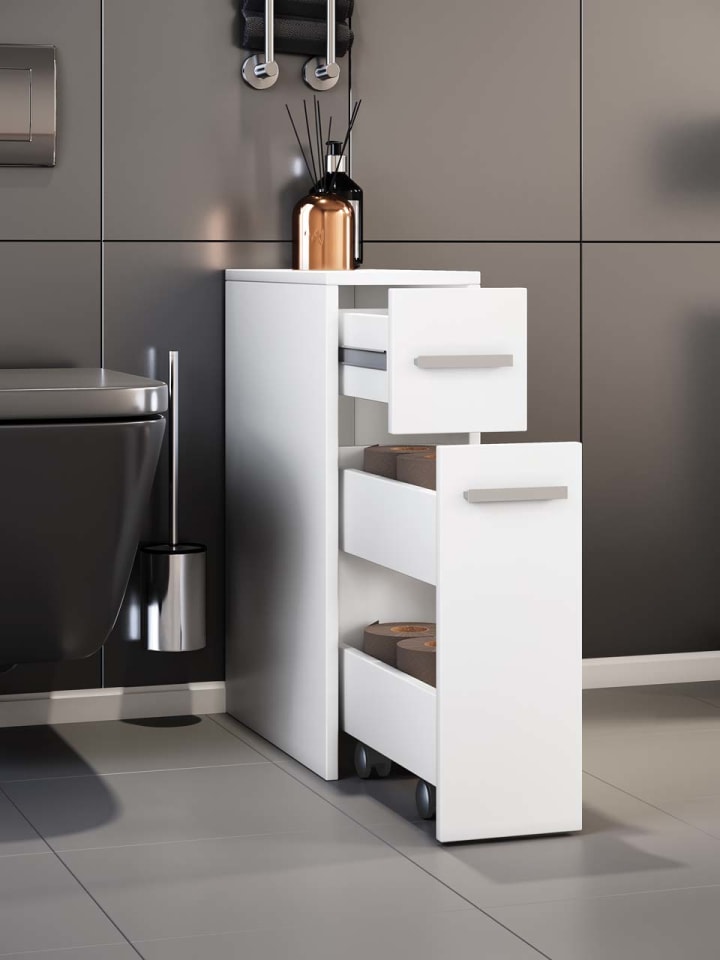 ebuy24 Hochschrank Zalo Weiß 20 x 45 cm günstig kaufen onesize