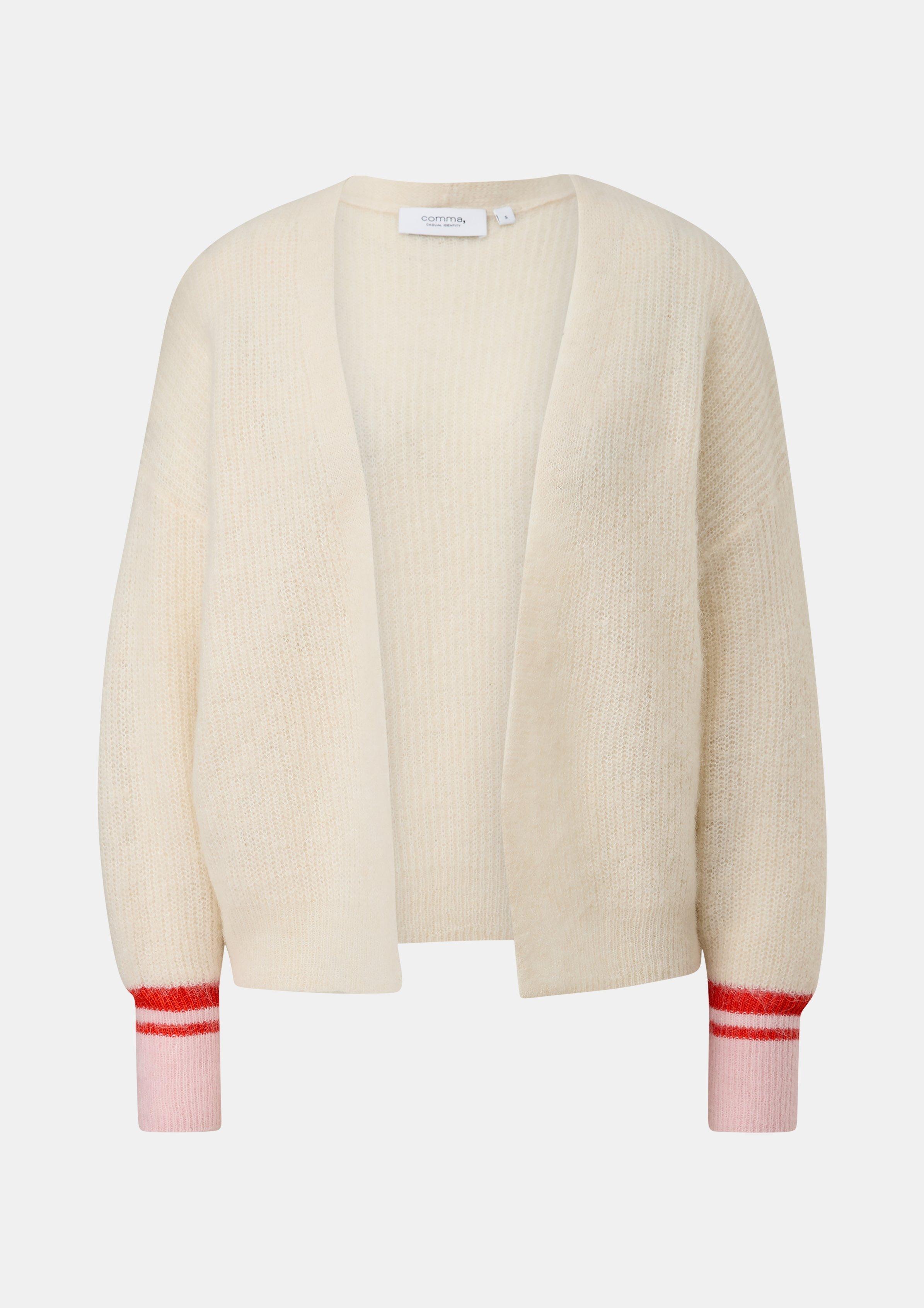 Strickjacke aus Alpakamix - helles beige