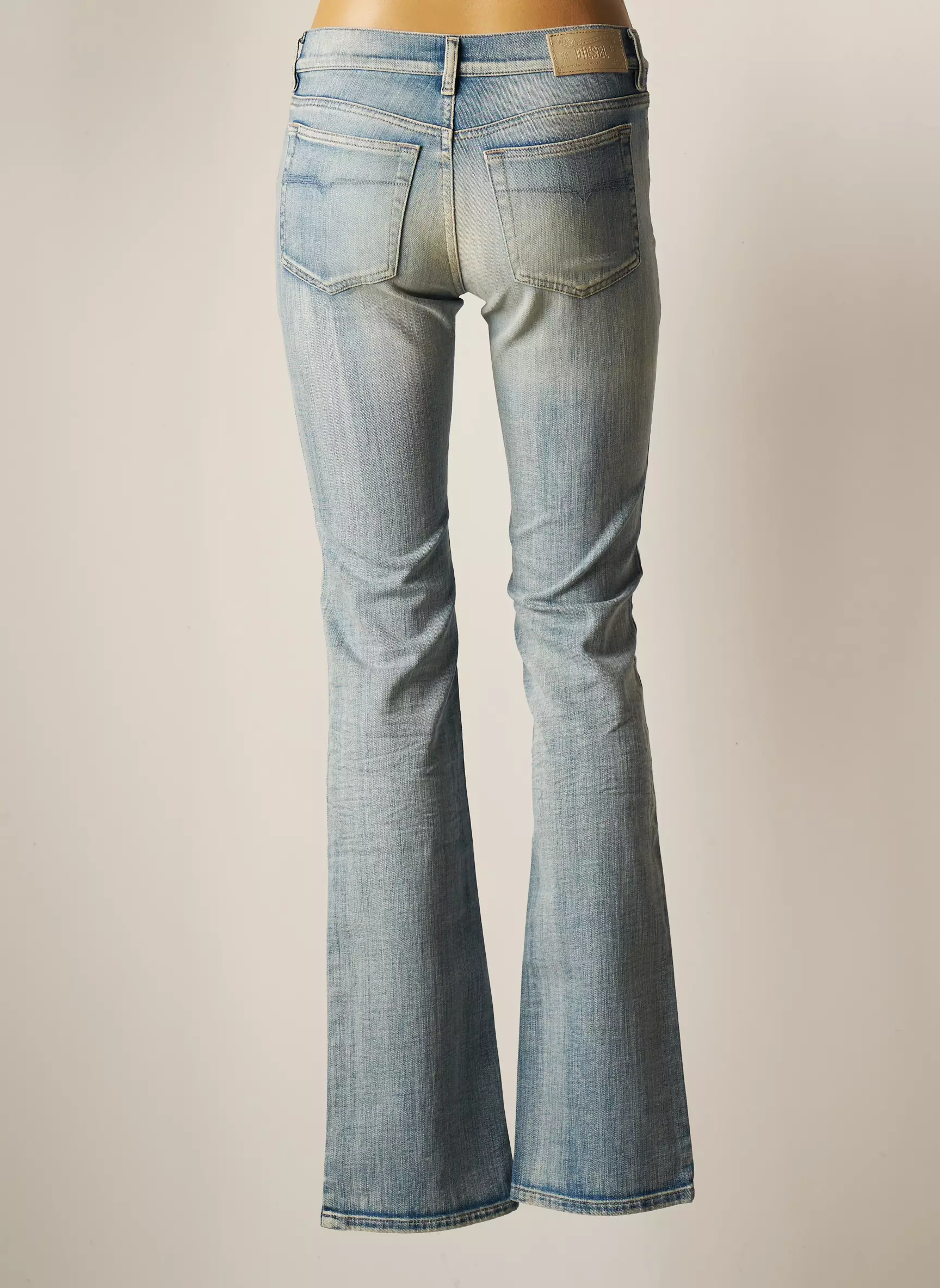 Diesel Jeans Bootcut Femme couleur bleu