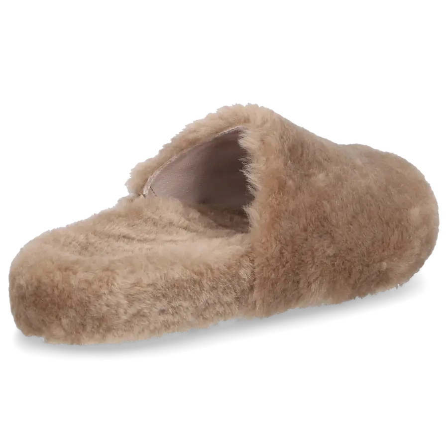 305 SOBE - Hausschuhe BUBU Fell - beige