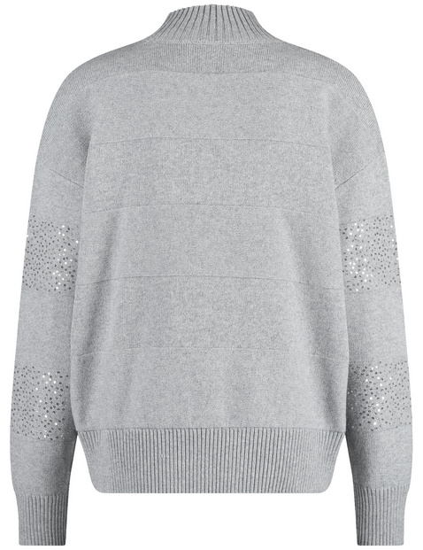 Pullover mit Turtleneck und Dekor