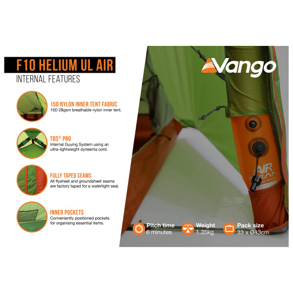Vango - F10 Helium UL Air - 1-Personen Zelt