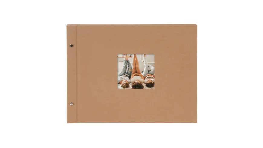 goldbuch Schraubalbum Bella Vista Haselnuss, 39x31cm, 40 schwarze Seiten - erweiterbar