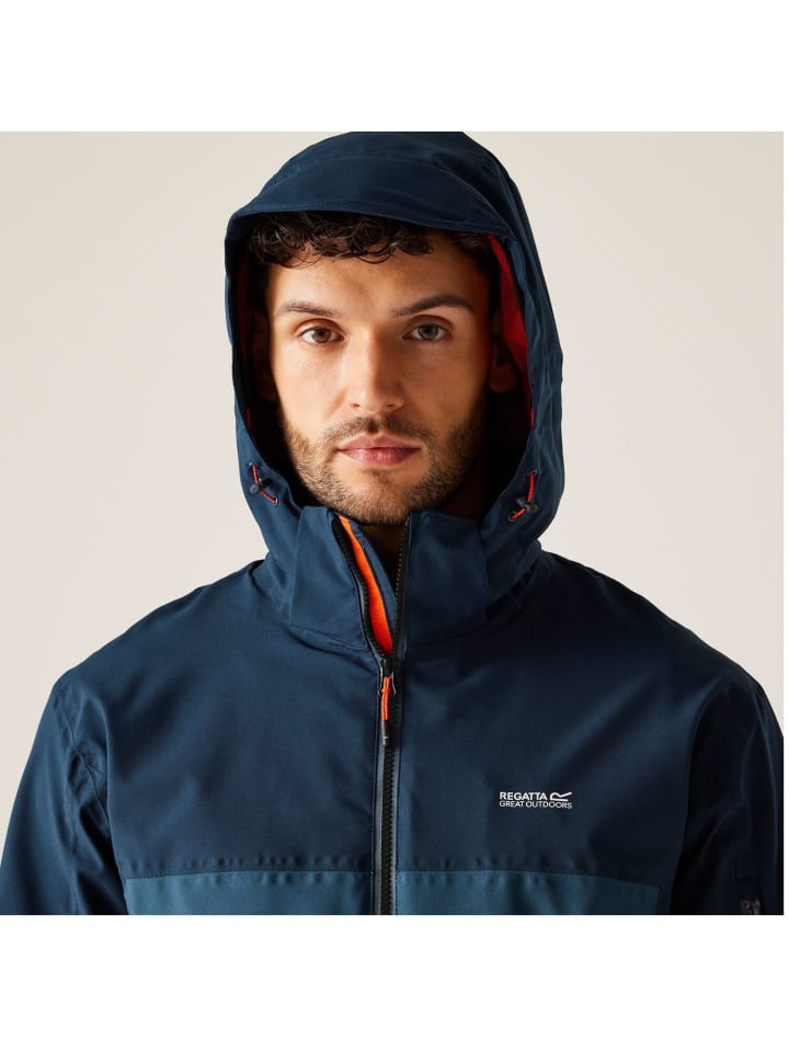 Regatta Bosfield III Regenjacke / Outdoorjacke  in Blau günstig kaufen