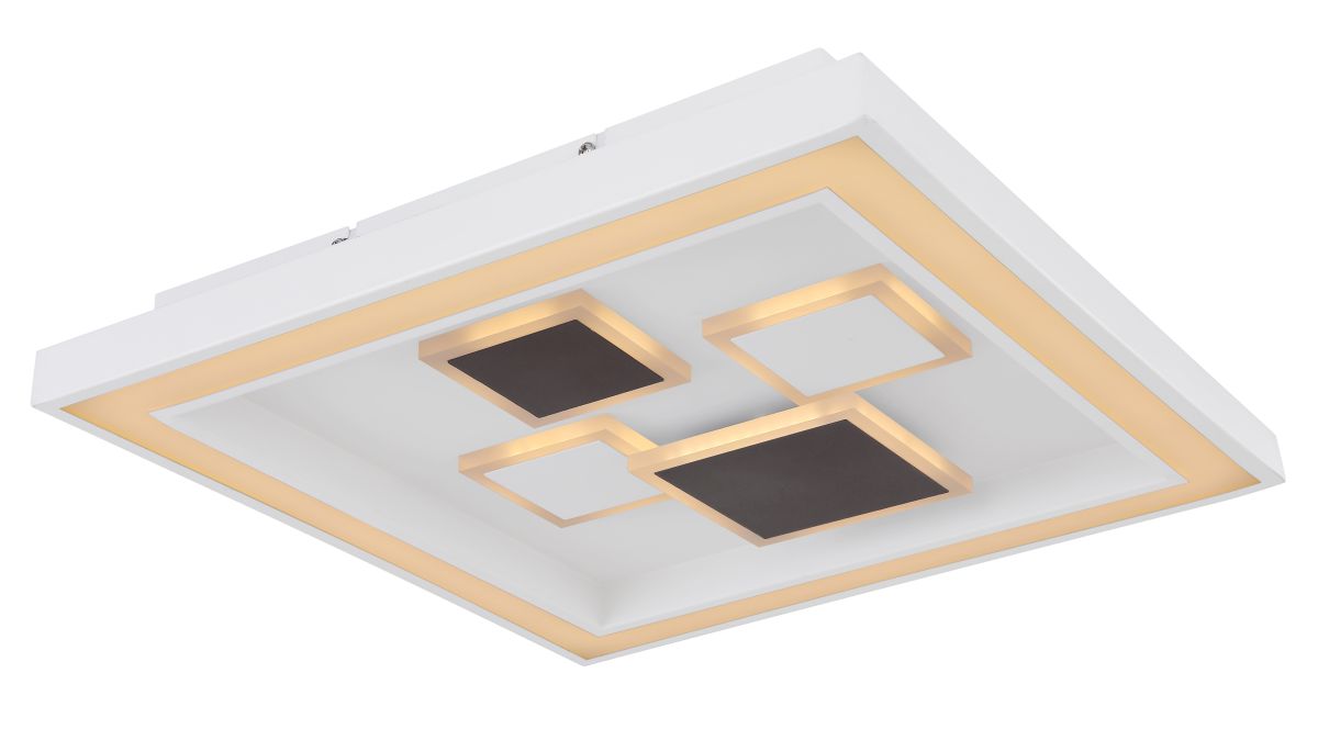 Globo 2-flg LED Deckenleuchte Nolo