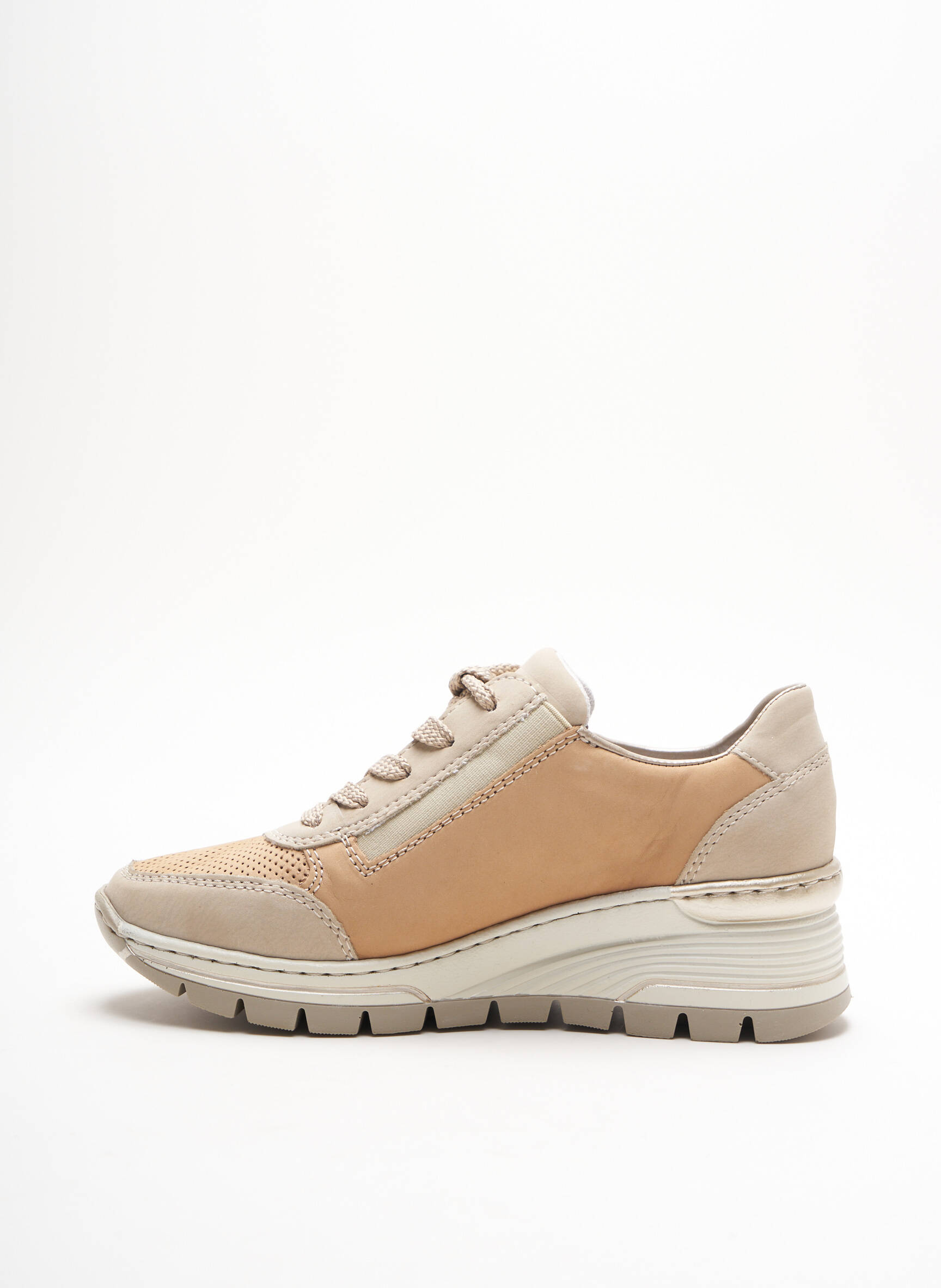 Rieker Baskets Femme couleur beige