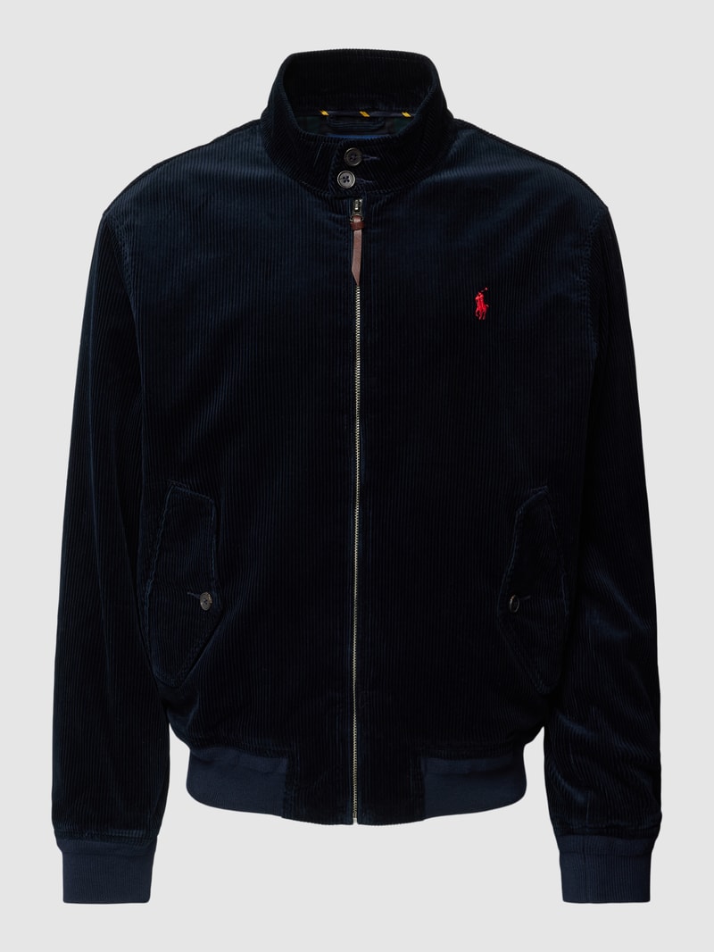 Jacke in Cord-Optik Modell 'CORDUROY' in marineblau