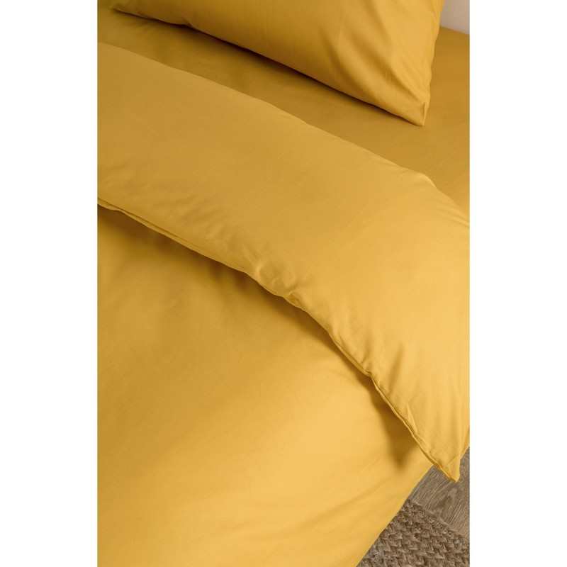 Housse de couette unie en Coton Bio pour lit 1 personne