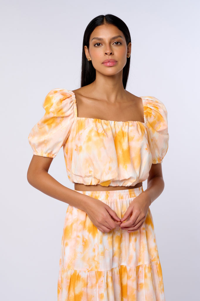 Top Lyra Manches Bouffantes