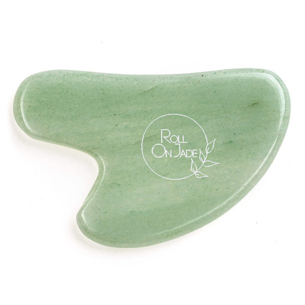 roll on jade Gua sha aventurine verte Gua sha