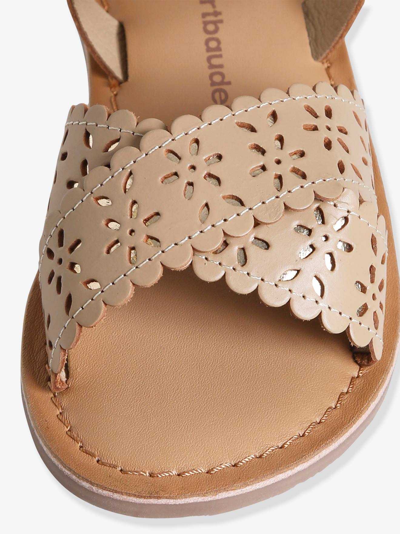 Vertbaudet Mädchen Sandalen - weiß