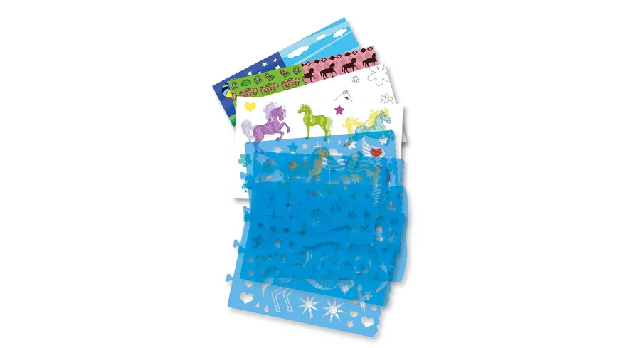folia Schablonenbuch klein - PONYHOF