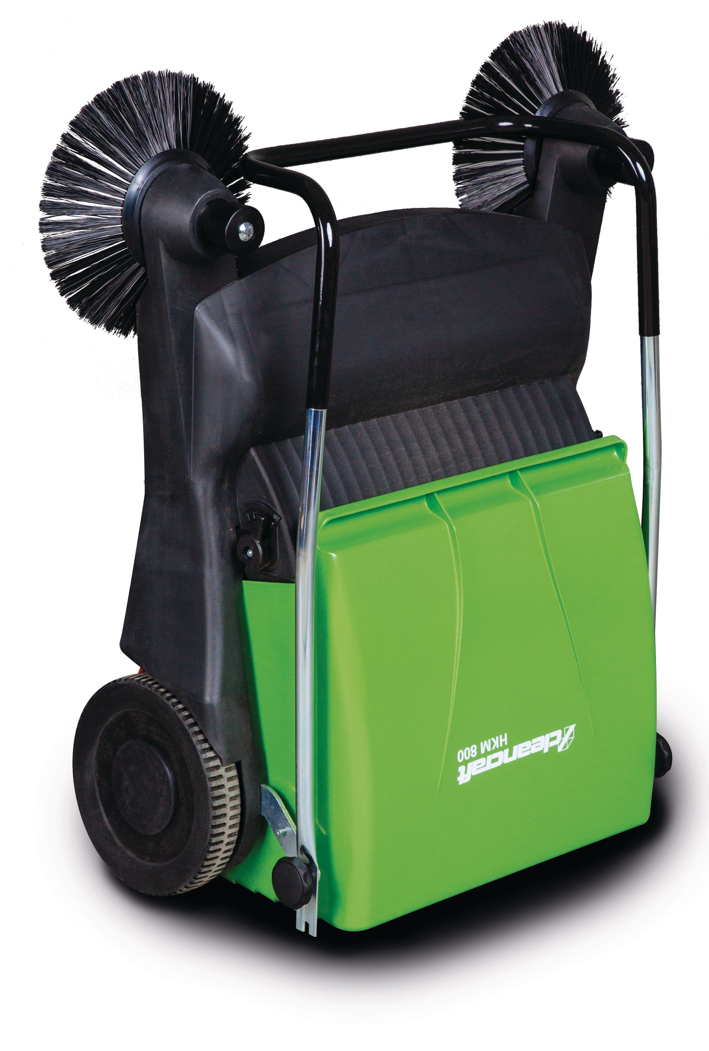 cleancraft Handkehrmaschine Kehrmaschine HKM 800 Cleancraft, 2 Seitenbesen, für 500-1000 m?