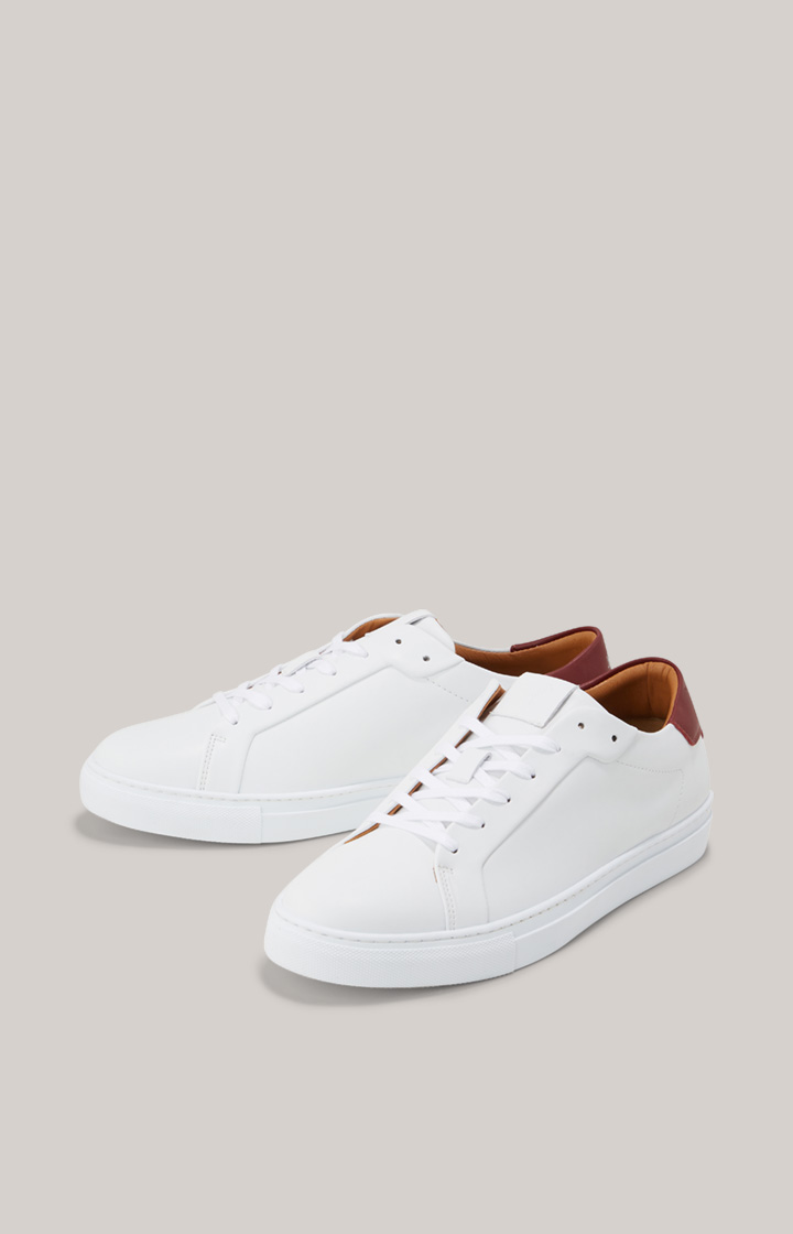 Sneaker Vegano Coralie in Weiß/Dunkelrot