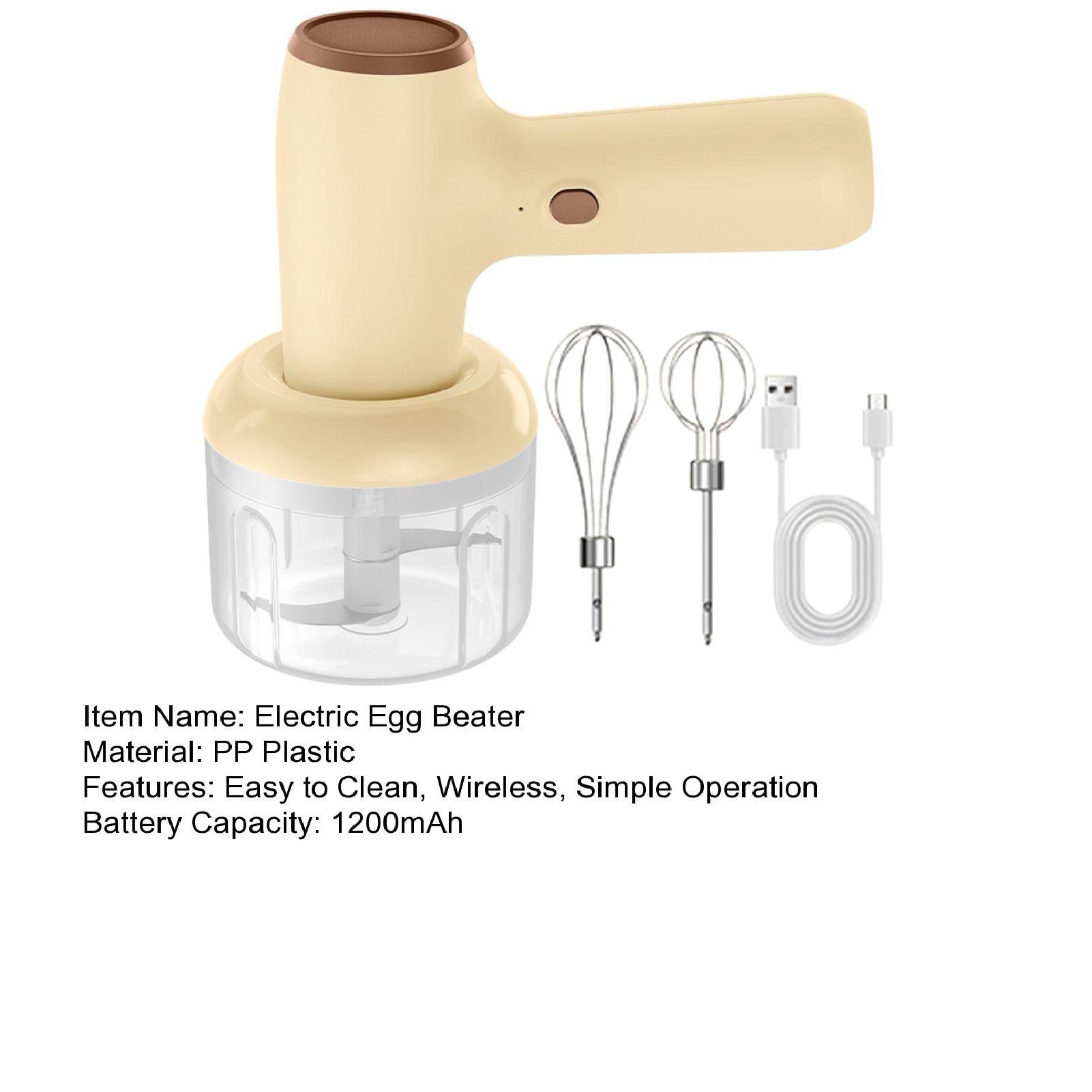 farfi Milchaufschäumer 2-in-1 Kabelloser Handmixer & Mini-Mühle - mit Typ-C-Ladung, Kabellos
