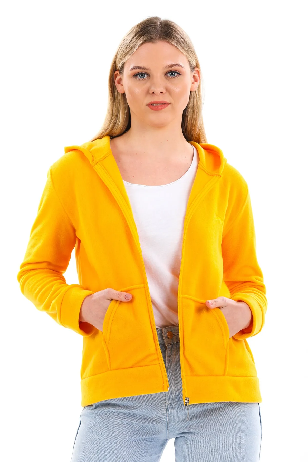 Slazenger  Sofal I Damen Fleece-Sweatshirt Gelb