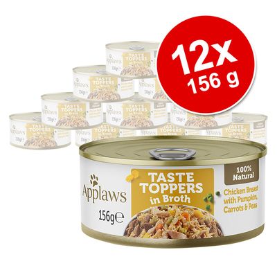 Sparpaket Applaws Taste Toppers in Brühe 12 x 156 g