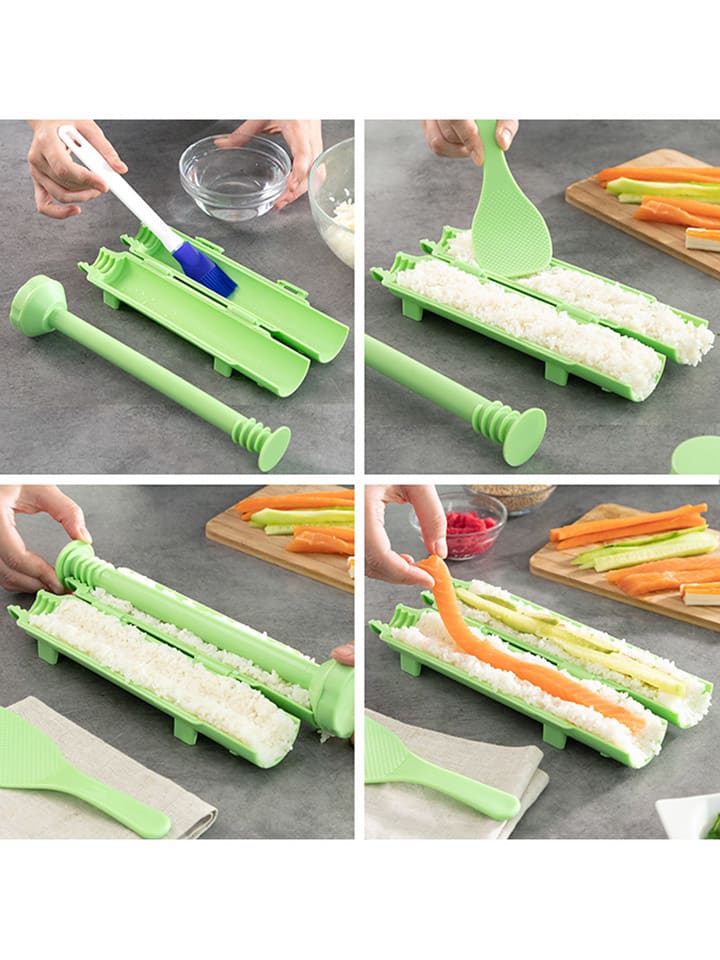 InnovaGoods 3tlg. Sushi-Set in Grün günstig kaufen onesize
