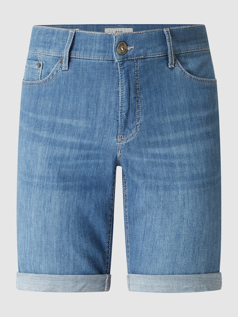 Modern Fit Jeansshorts mit Stretch-Anteil Modell 'Buck' in hellblau
