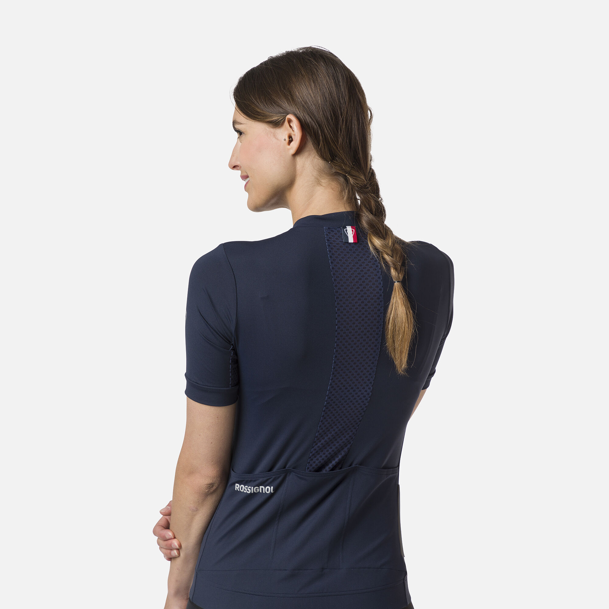 Maillot de vélo de route à manches courtes pour femme