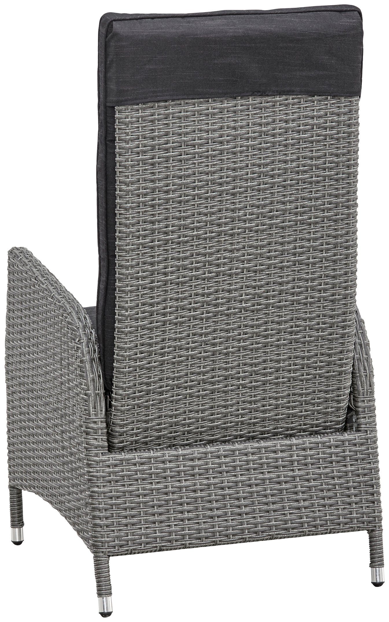 KONIFERA Garten-Essgruppe Brisbane, (13-tlg), 6 Sessel, Rückenlehne verstellbar, Tisch 92x192 cm, Alu/Polyrattan