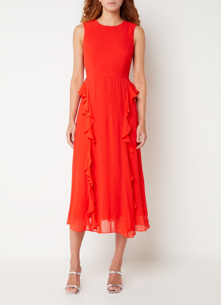 Rochie midi cu volane Nelli de la Whistles