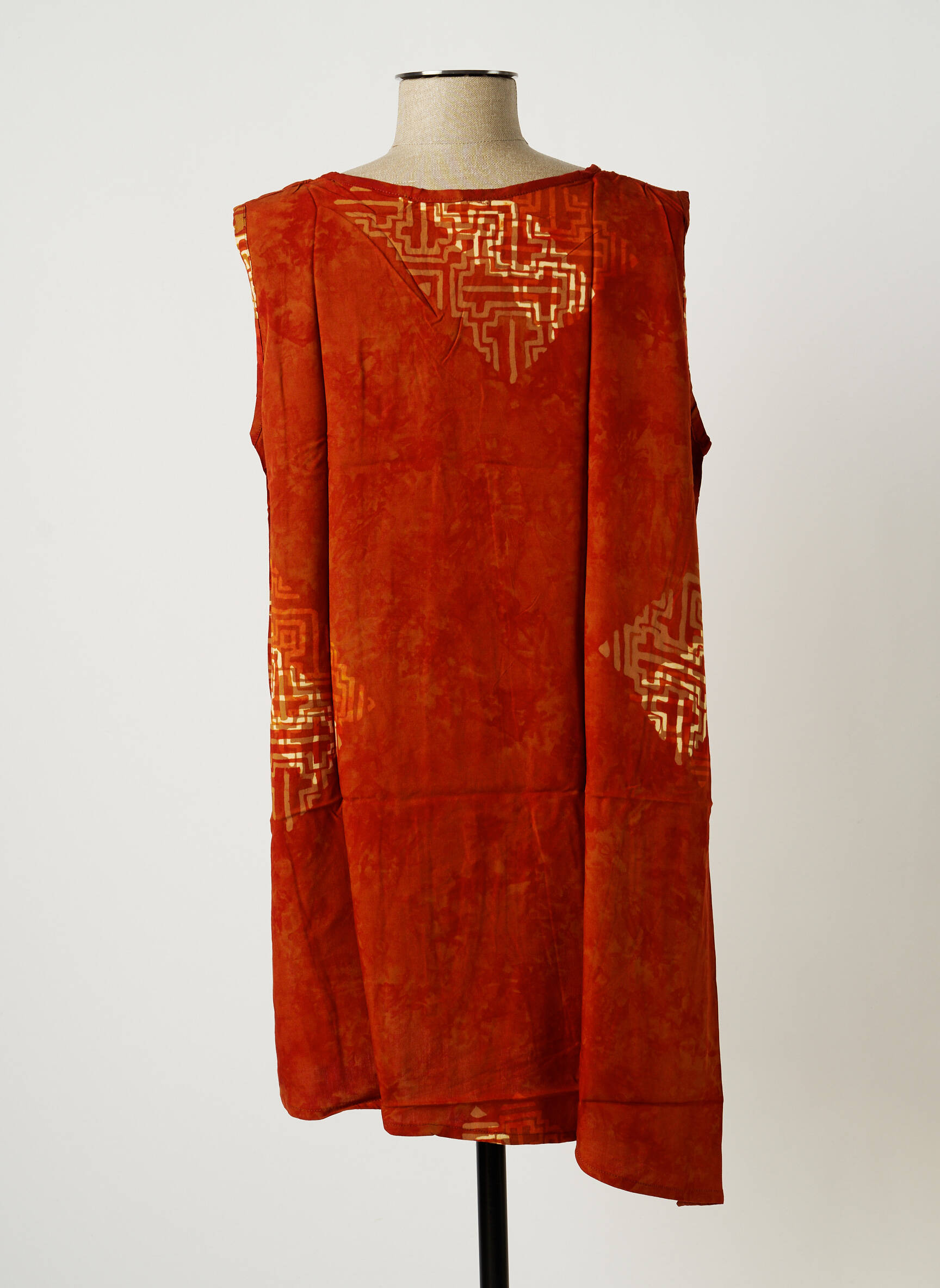 Dou Dou S Tuniquesansmanche Femme couleur orange