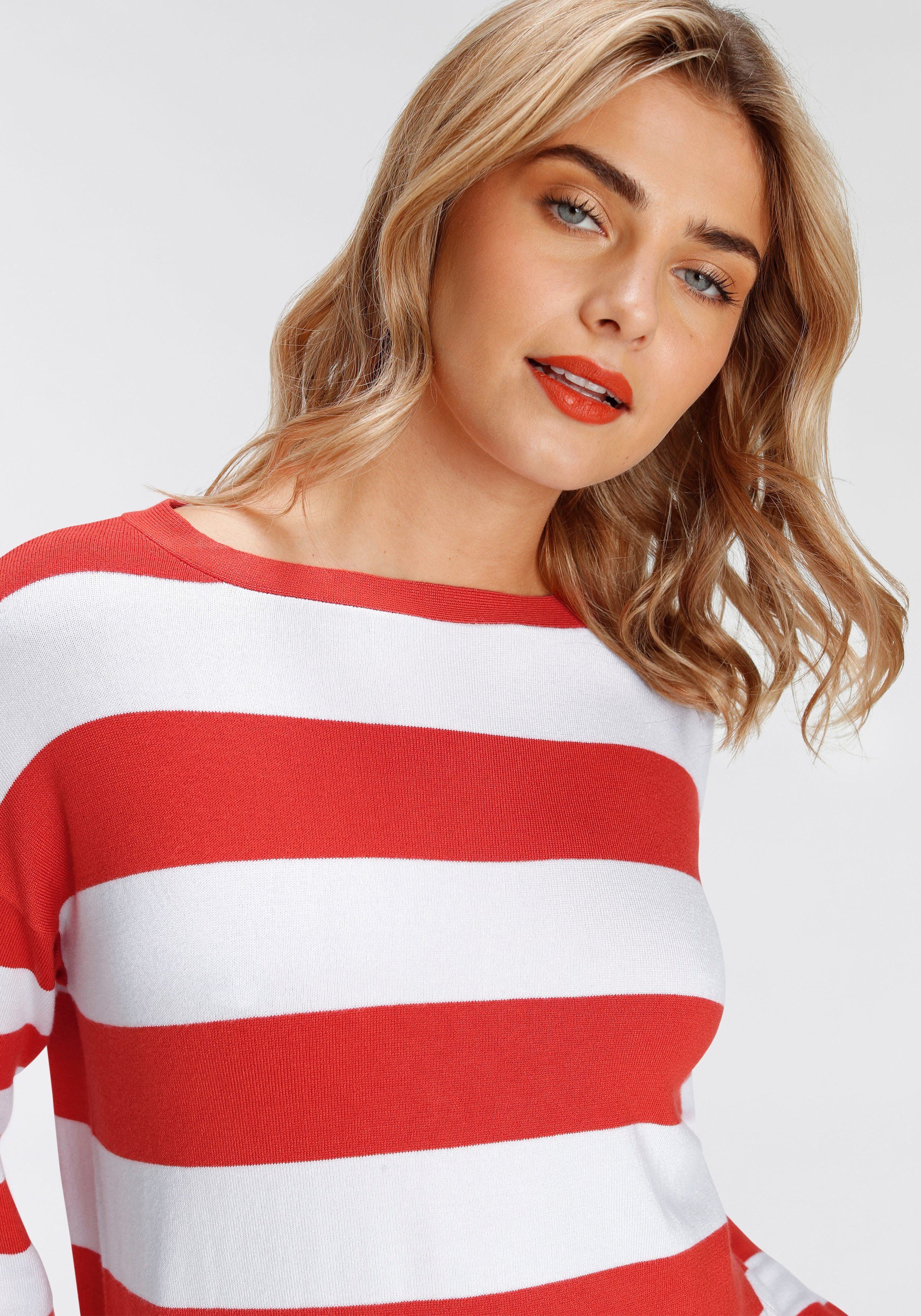 AJC Streifenpullover im Colourblocking mit U-Boot-Ausschnitt - NEUE KOLLEKTION
