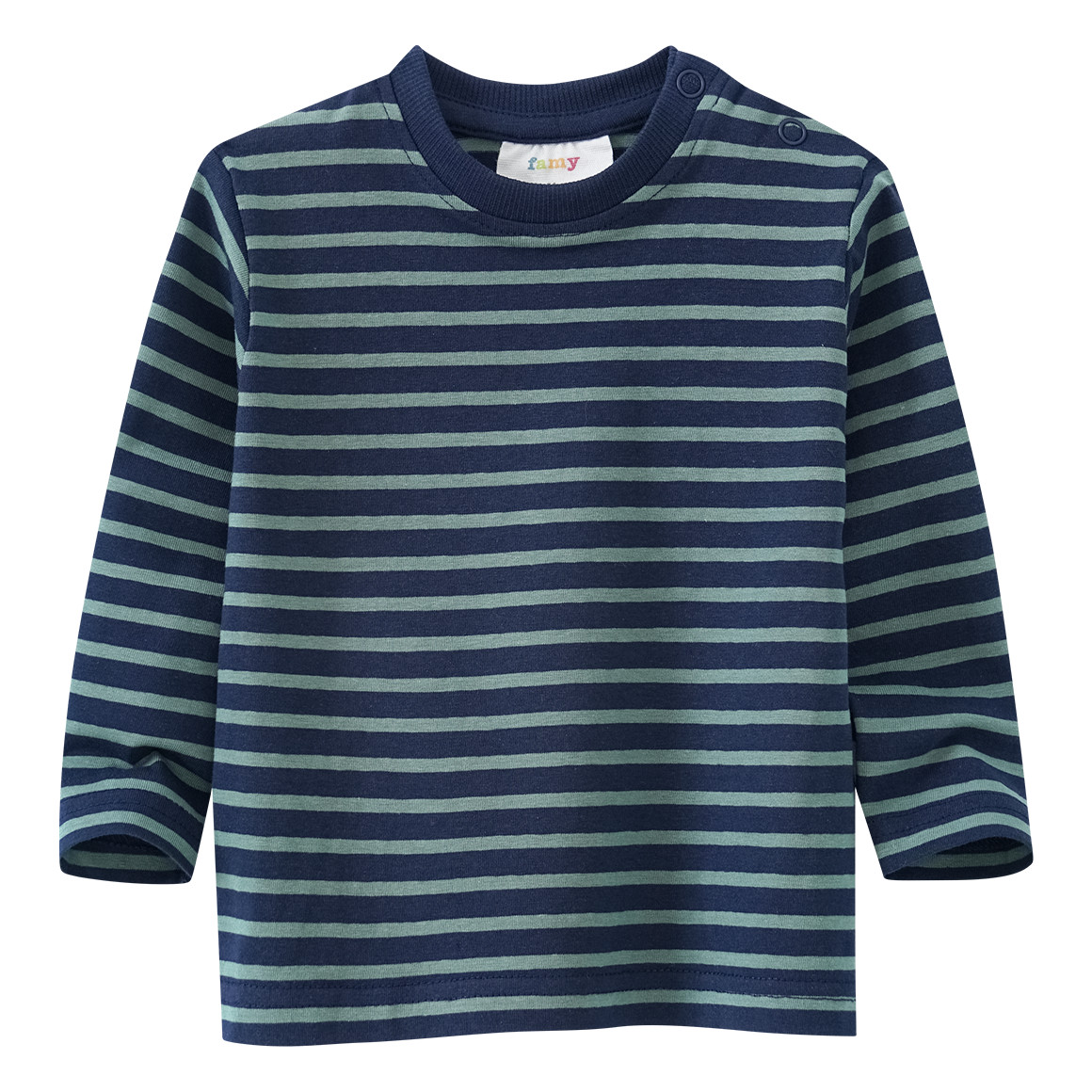 2 Baby Langarmshirts im Basic-Look