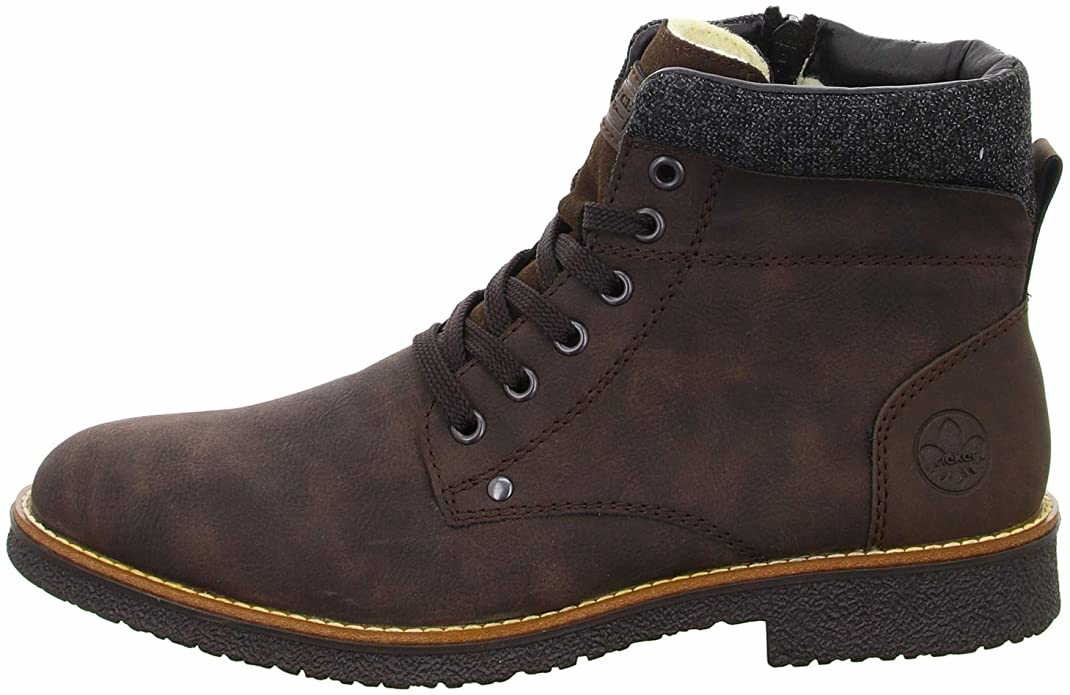RIEKER Schnür-Stiefeletten braun