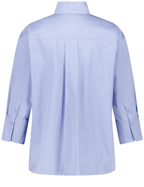 3/4 Arm Bluse mit Quetschfalte