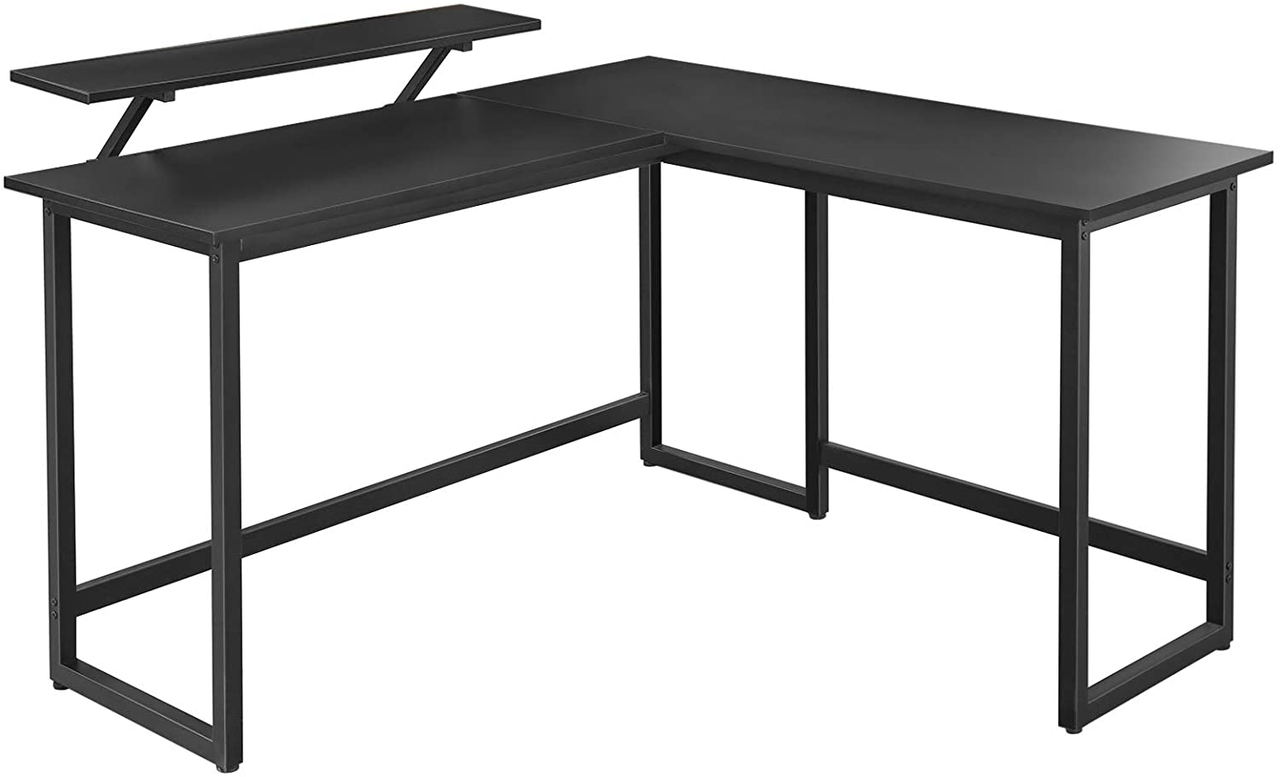 Vasagle L-förmiger Computertisch mit beweglichem Monitoraufsatz