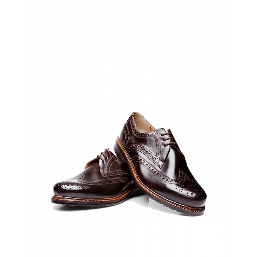 Heinrich Dinkelacker - Businessschuhe Derby JANOSCH K FULL BROGUE H Kalbsleder - braun