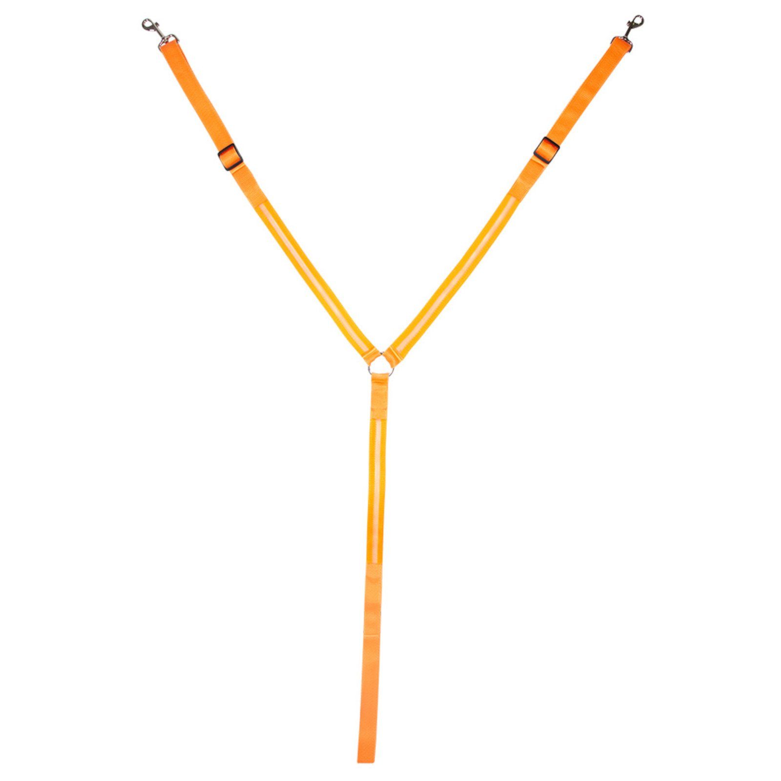 PFIFF Vorderzeug Pfiff LED Reflektions-Vorderzeug - orange - Warmblut, (orange - Warmblut)
