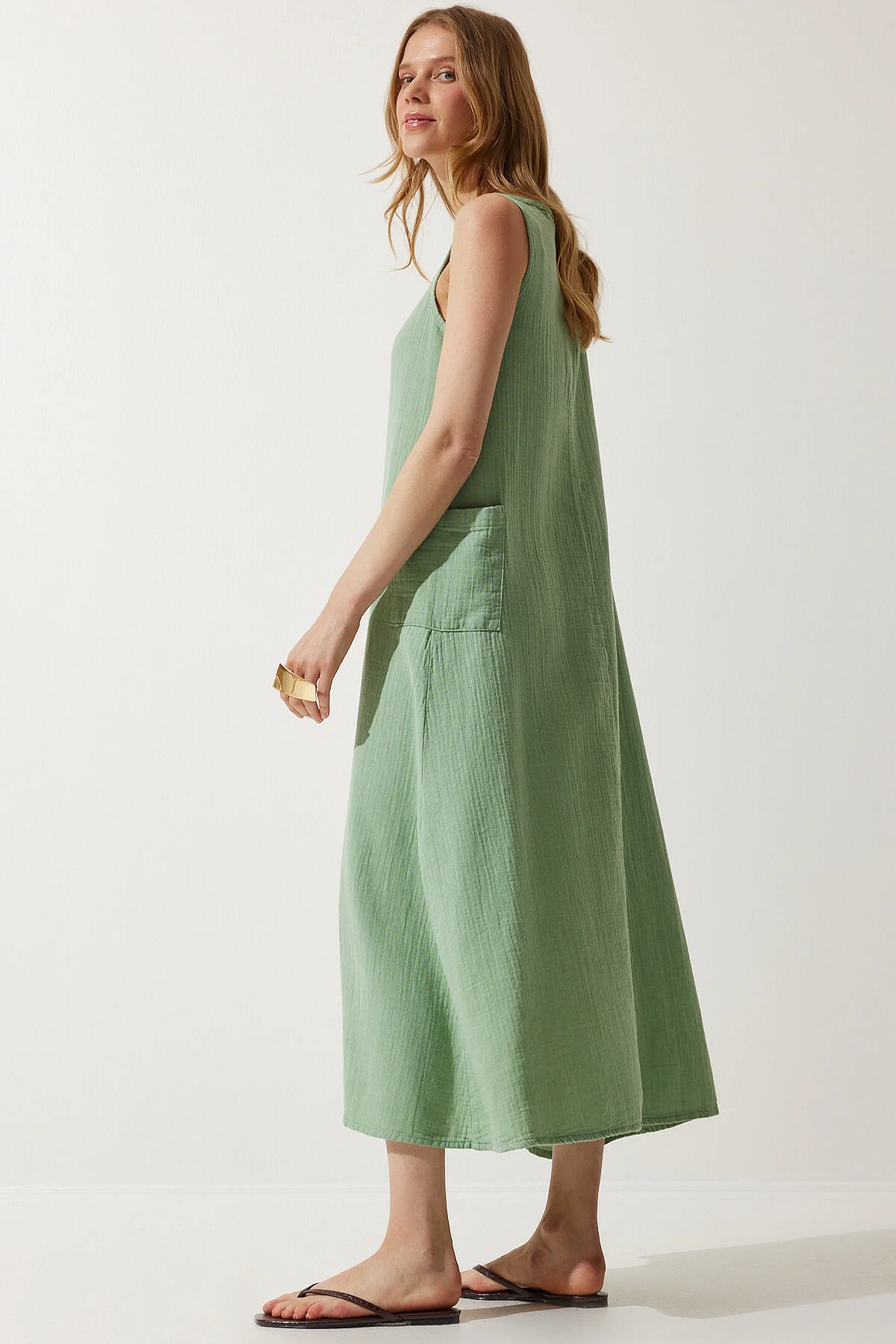 Happiness İstanbul  Kleid - Grün - A-Linie