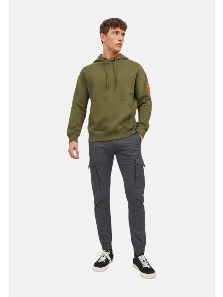 Jack & Jones Cargohose 'Paul Flake' in grau günstig kaufen