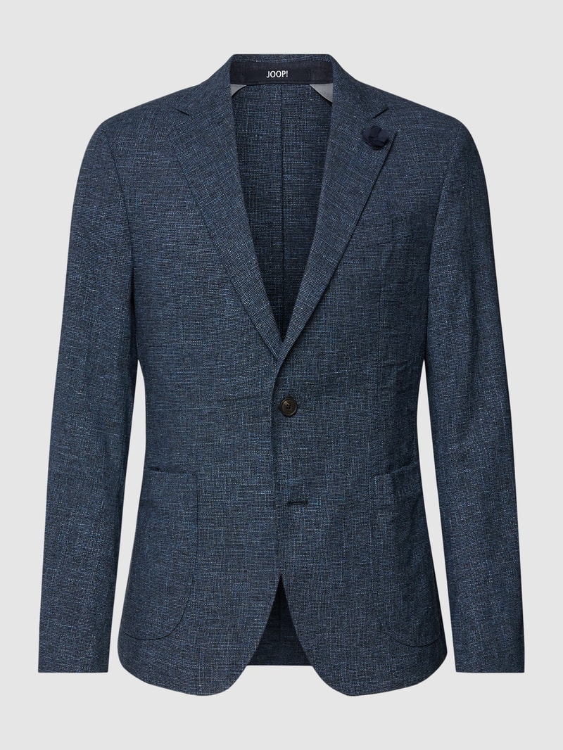 Sakko mit floralem Detail Modell 'Hoverest' in blau