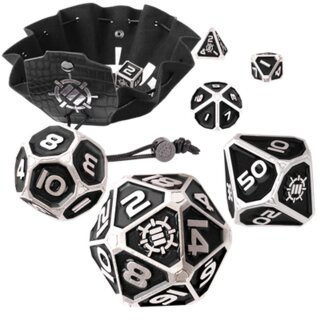 Enhance - Tabletop RPGs Metal Dice Set (Collector Edition) (Black)