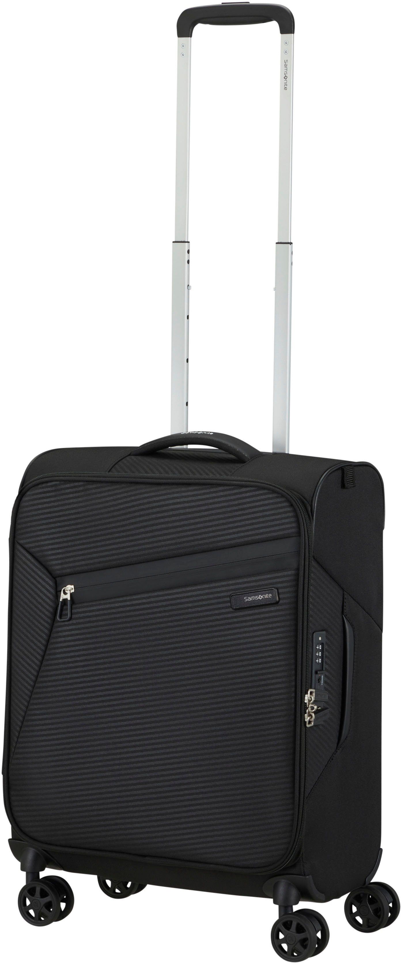 Samsonite Weichgepäck-Trolley Litebeam, black, 55 cm, 4 Rollen