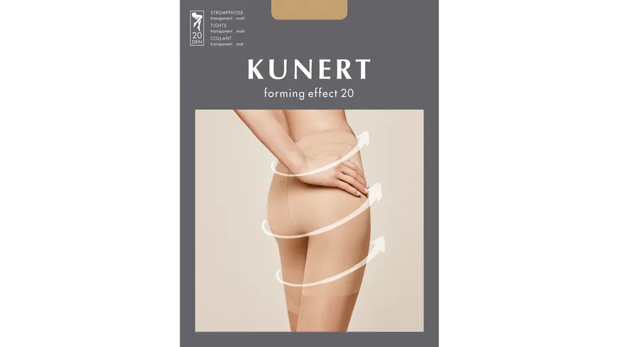 KUNERT Damen figurformende Feinstrumpfhose FORMING EFFECT 20 DEN cashmere
