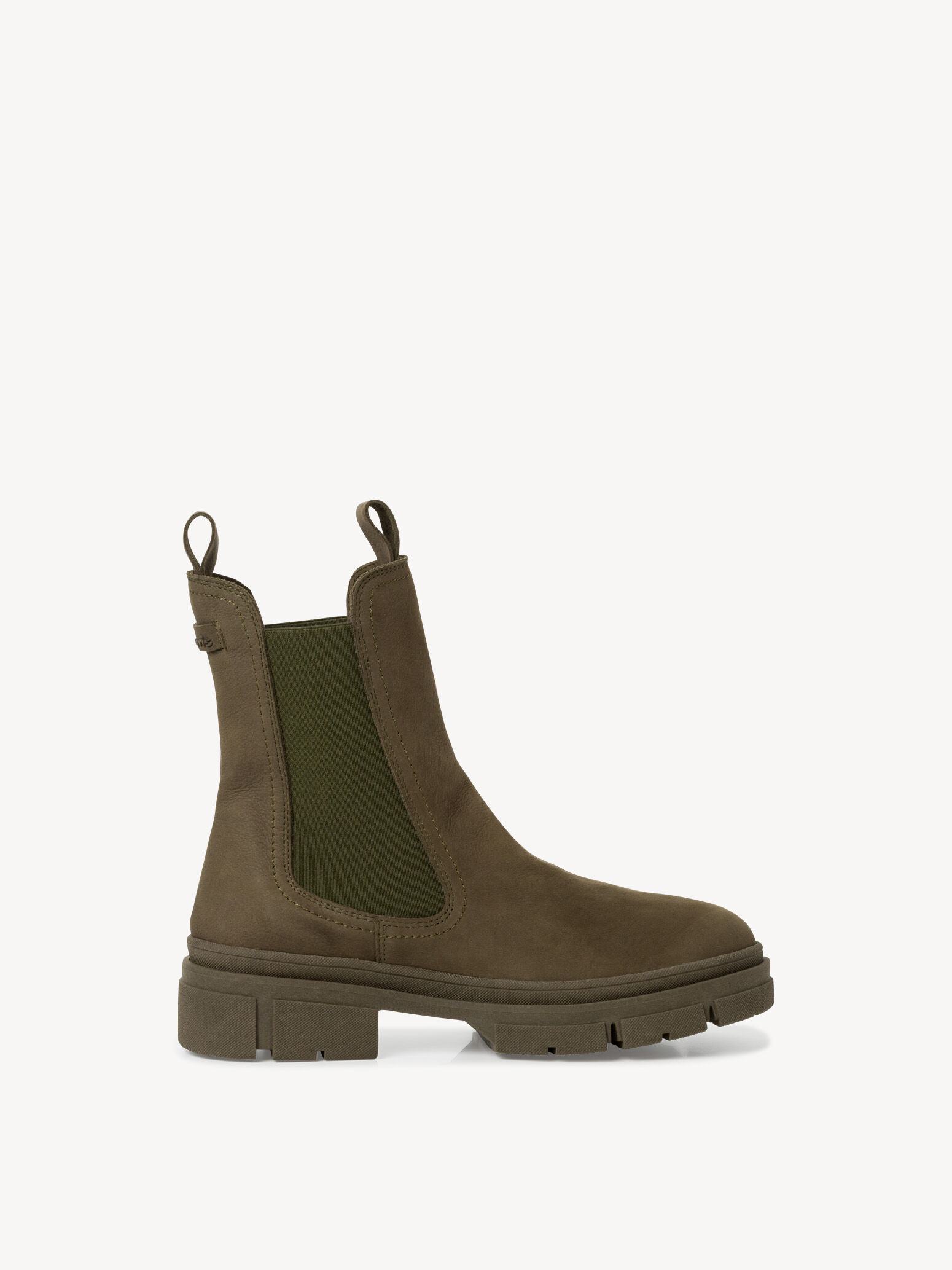 Bottine Chelsea en cuir - vert