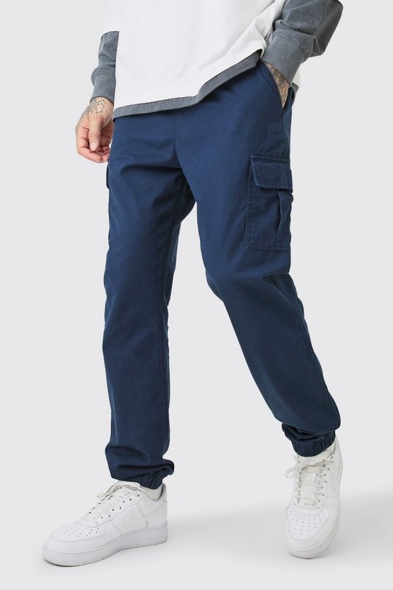 Tall Slim-Fit Cargo-Hose mit elastischem Bund
