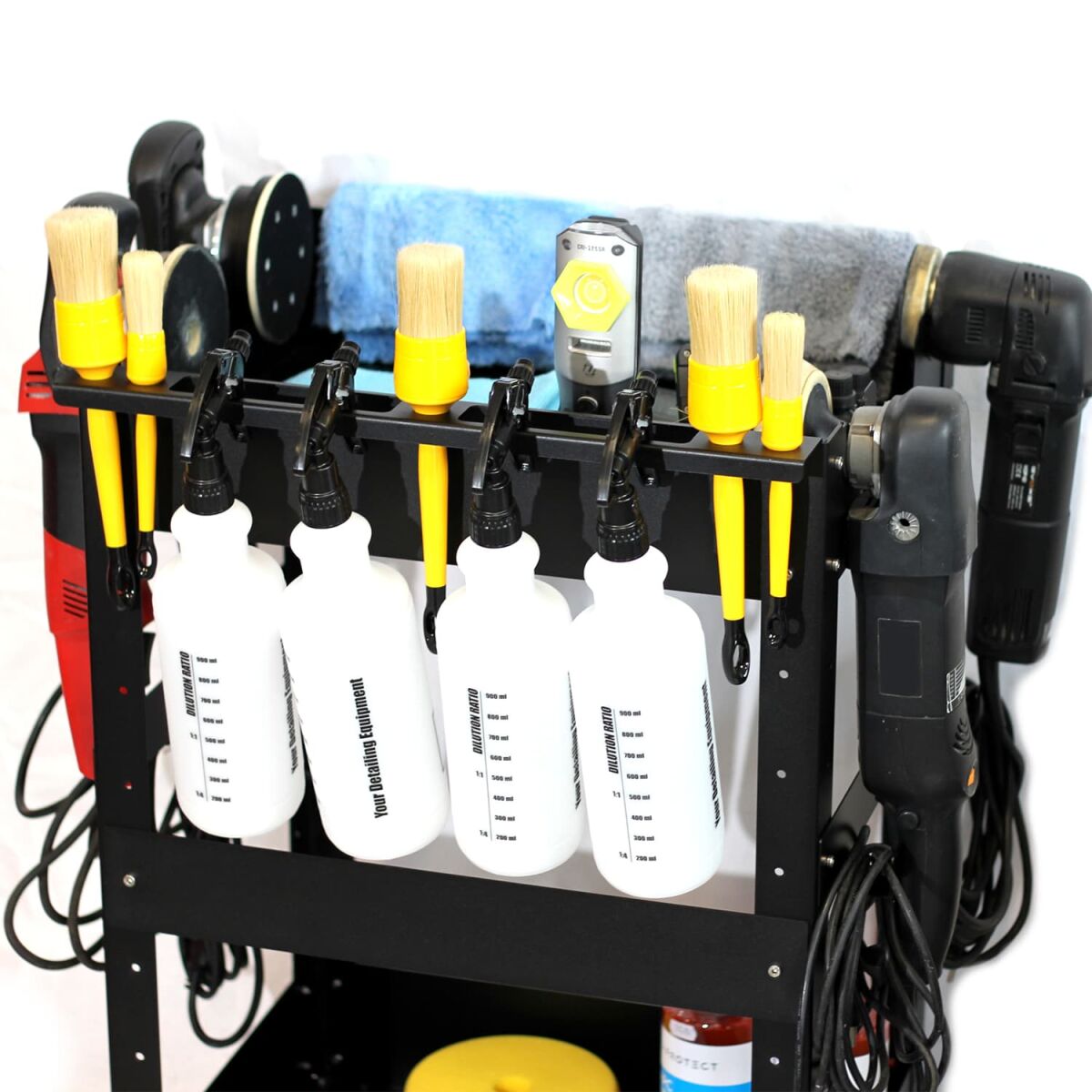 Poka Premium Detailing Trolley Standard mit 2 Ablagen
