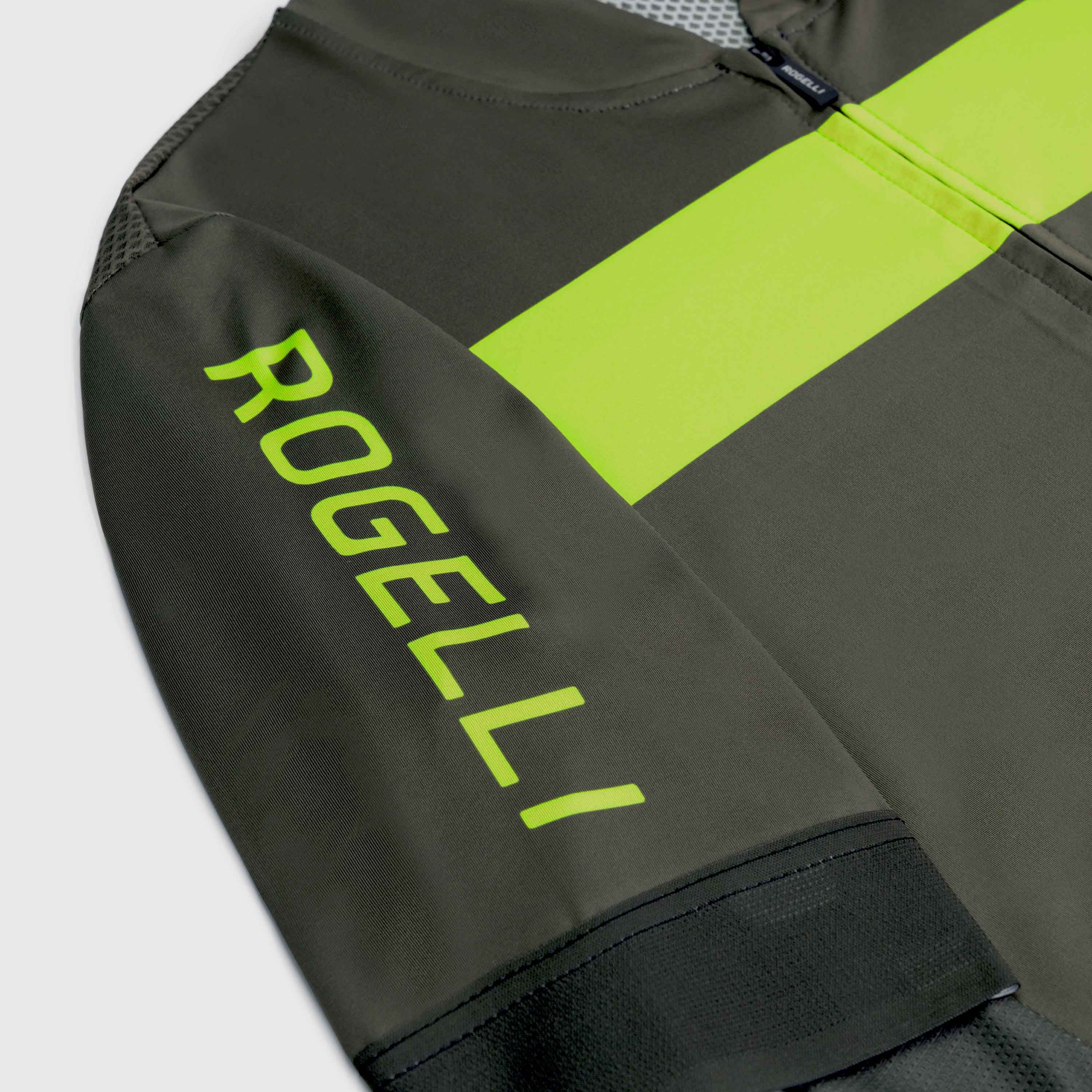 Rogelli Prime Grün/Fluor Herren Radtrikot Kurzarm