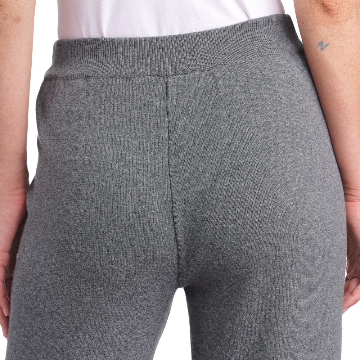 Damen Strickhose mit breitem Elastikbund