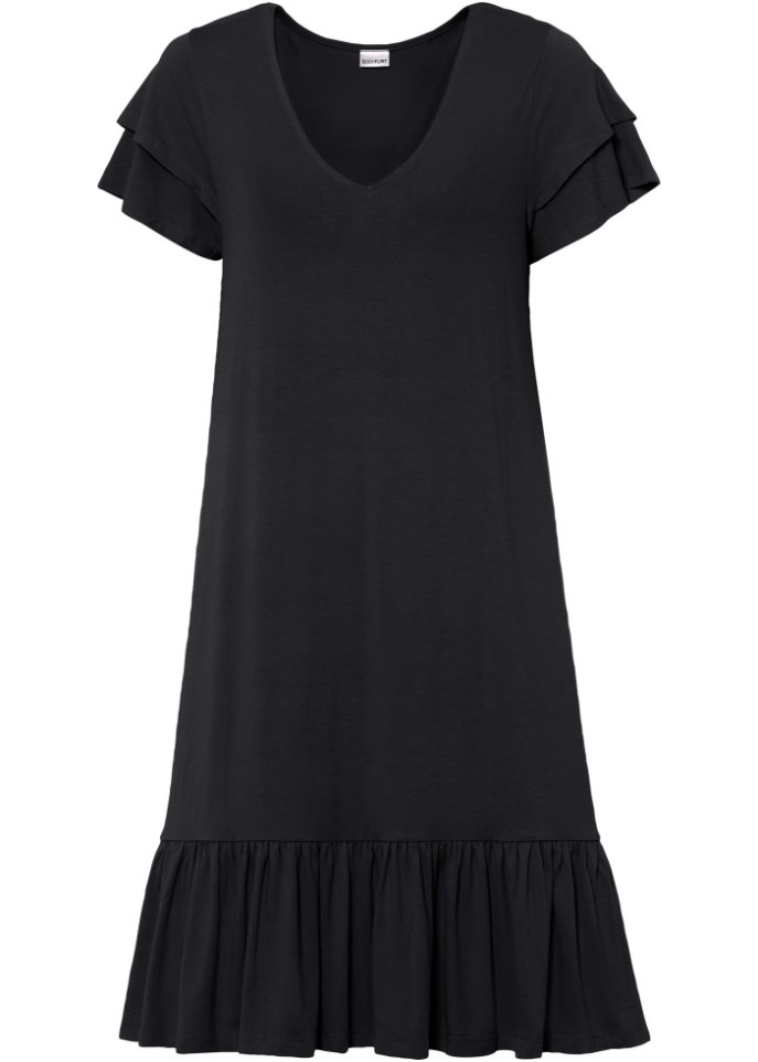 Jerseykleid mit Volant